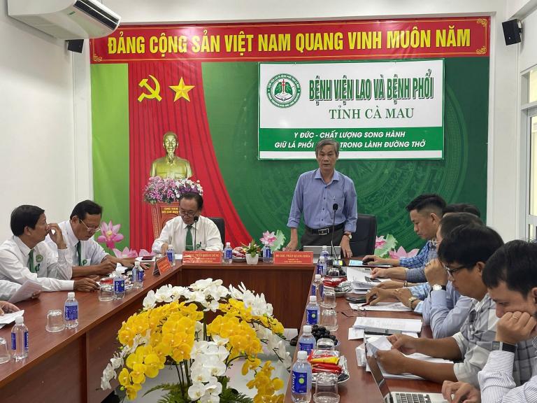 BỆNH VIỆN LAO VÀ BỆNH PHỔI CÀ MAU TỔ CHỨC THẨM ĐỊNH TRIỂN KHAI BỆNH ÁN ĐIỆN TỬ