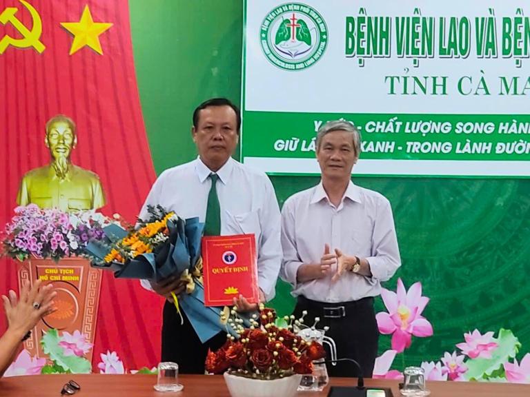 CÔNG BỐ QUYẾT ĐỊNH CÔNG TÁC CÁN BỘ TẠI BỆNH VIỆN LAO VÀ BỆNH PHỔI CÀ MAU