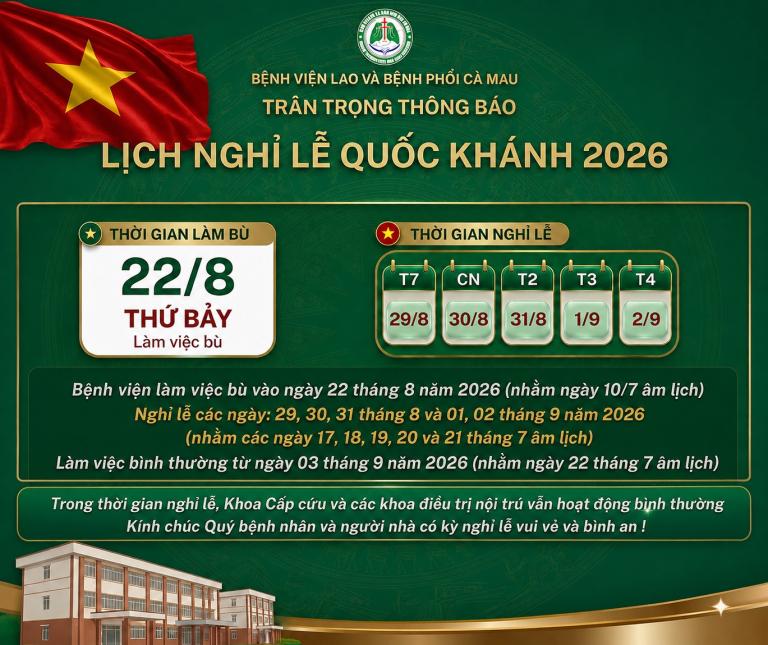 LỊCH NGHĨ LỄ QUỐC KHÁNH 2026